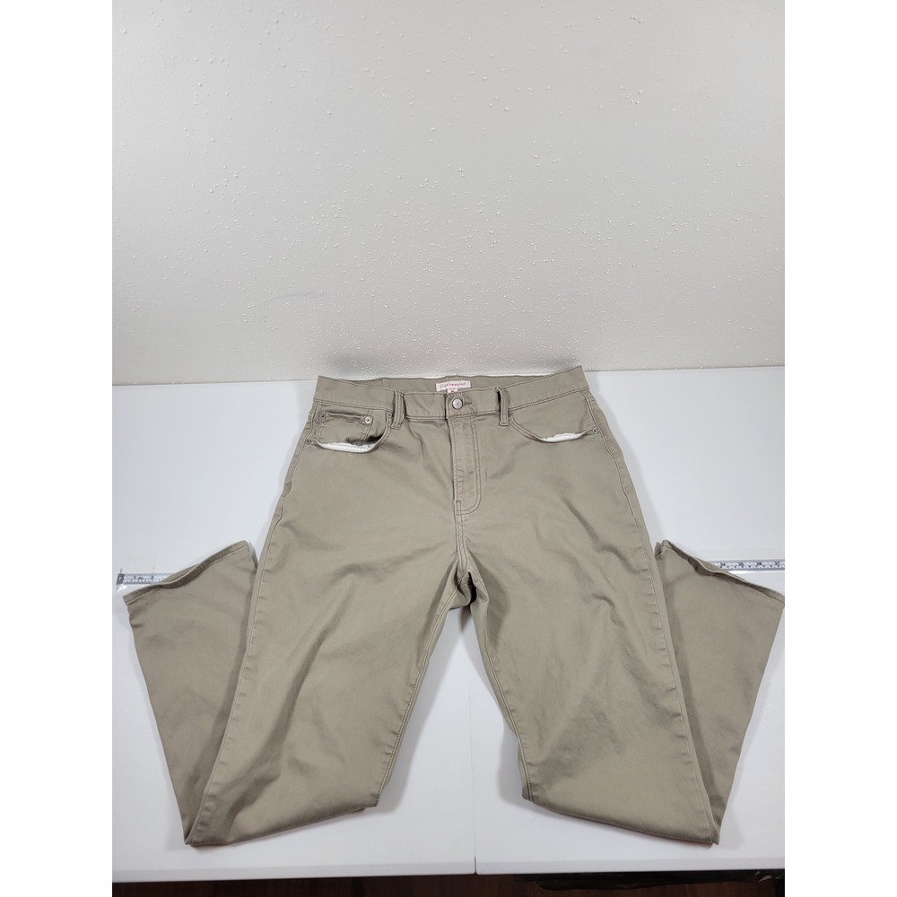 Lucky Brand 412 Athletic Slim Pants Mens 36x30 Khaki Tan Excellent Chino 0744